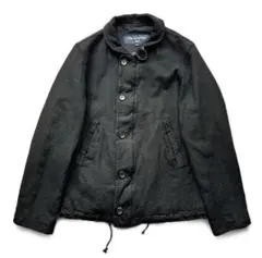 希少　コムデギャルソンオム　ノーカラージャケット　縮絨ウール　田中オム　日本製 COMME des GARCONS HOMME コムデギャルソン オム 「XS」 縮絨ウール