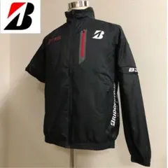 ブリヂストン ゴルフ★2way 撥水 ジップアップ ジャケット 蓄熱レッド M