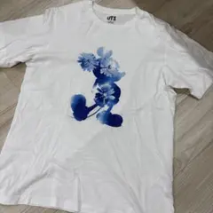 ミッキーマウス 花 グラフィック Tシャツ