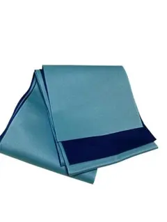 リバーシブル半幅帯　浴衣帯　卒業式・袴にも！【水色×青】