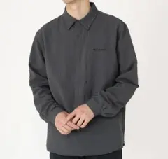 【Columbia】コロンビア 長袖シャツ グレー メンズ M スナップボタン