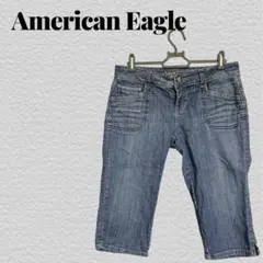 American Eagle クロップドパンツ ライトブルーのサムネイル