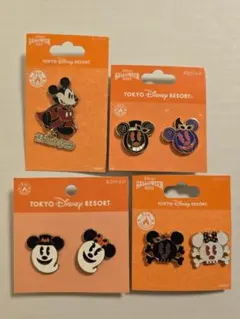 東京ディズニーリゾート ハロウィン ピンバッジ　セット
