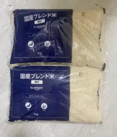 Amazonブランドの国産ブレンド米、5kg 2袋