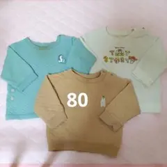 ユニクロ　ベビー 80 トレーナー　トップス　3枚セット