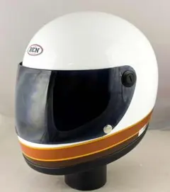 ビンテージフルフェイス 族ヘル アイボリー スモークシールドセット
