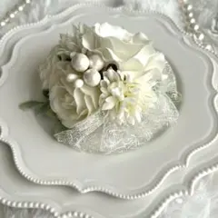 25.コサージュ／入園式 卒園式 入学式 卒業式／造花 ハンドメイド