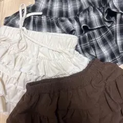 く*ま様 フリル付きミニスカート3色セット