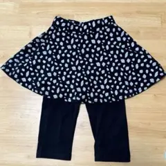 デビロック　スカッツ　スカート付きレギンス 110cm 6分丈　総柄