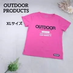 OUTDOOR PRODUCTS 吸汗速乾 半袖ロゴTシャツ ピンク スポーツのサムネイル