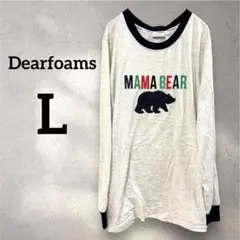 Dearfoams 【L】長袖 Tシャツ レディース トップス クマ