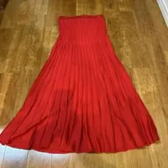 赤 ロングスカート
