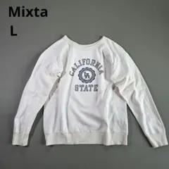 Mixta ミクスタ made in USA スウェット トレーナー L 白