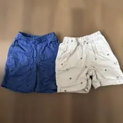 ユニクロ　100cm ハーフパンツ2点セット