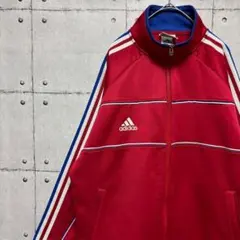 XO】90s adidas デサント製 ジャージ トリコロール - メルカリ