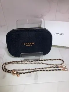 香奈兒 化妝包 黑色 贈品 全新未使用 附盒 禮物