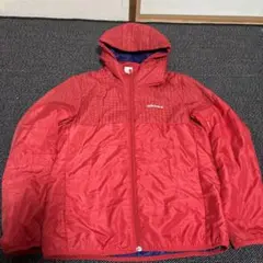 adidas NEO フード付きナイロンジャケット レッド