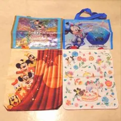 【まとめ売り】 ディズニーリゾート　ショッピングバッグ　ミニトート　4点のサムネイル