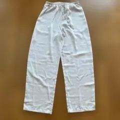 ワイド/イージーパンツ UNIQLO クリームホワイト/ベージュ Mサイズ