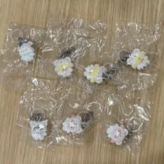 サンリオ めじるしアクセサリー ふわふわスノー 7点セット ガチャ ガシャポン