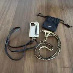 ajew iPhone14Pro ケース ストラップ2本 保存袋付