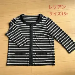 レリアン　ボーダー柄 七分袖 ジャケット風のサムネイル