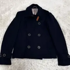 美品　フェローズ　ピーコート　マリンコート　ネイビー　ウール　38 ストライプ