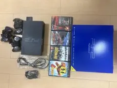 PS2 SCPH-50000箱付 メモリーカード コントローラー4個 ソフト4本