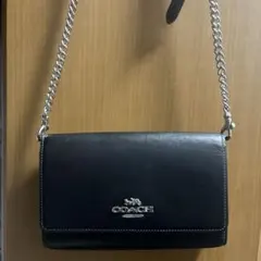 COACH ブラック ショルダーバッグ