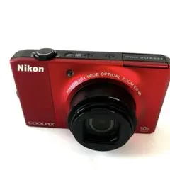 Nikon COOLPIX S8200 レッド 14倍ズーム 動作確認済 - メルカリ