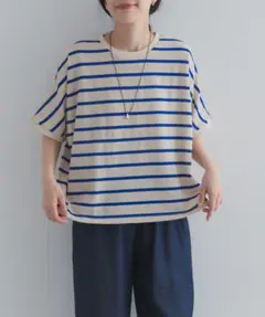 新品◎アーバンリサーチドアーズ◎ブークレボーダープルオーバー//NAT×BLUEのサムネイル