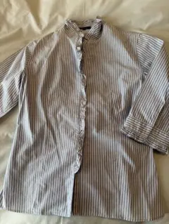 COMME CA ISM ストライプシャツ L