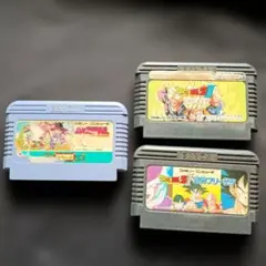 ジャンク　ドラゴンボール・Z II・Z III ファミコンソフト3本セット㊱