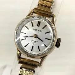 SEIKO 1140-0060 金張り 手巻き 稼働 セイコー スペシャル 1140-0060 レディース 手巻き 23石 カットガラス