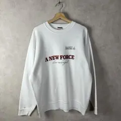 90s USA製 スウェット XLサイズ 白 英字 ロゴ オニータ 빈티지