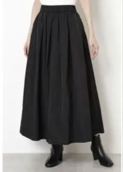 NATURAL BEAUTY BASIC　メモリータフタスカート　 ブラック Sのサムネイル