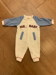 ロンパース　80 カバーオール　ベビー服　野球　前開き