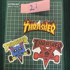THRASHER ステッカー 3枚セット