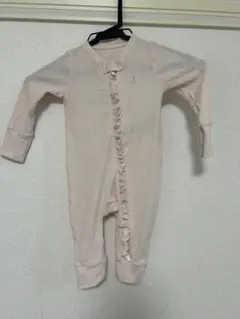 babyGAP 薄いピンクのリブ編みロンパース