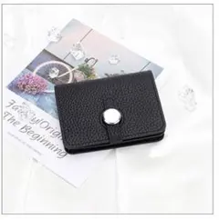 高品質　高級本革　カードケース　名刺入れ　黒色　ブラック