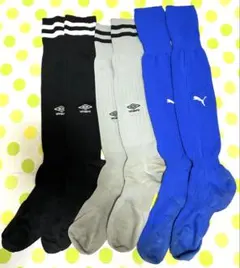 umbro、PUMA サッカーソックス 3足セット 25〜27cm程度