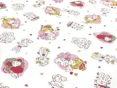 ꕤ︎︎ado mizumoriꕤ︎︎うさぎとハートꕤ︎︎生地幅×51cmぐらいꕤ︎︎ホワイト