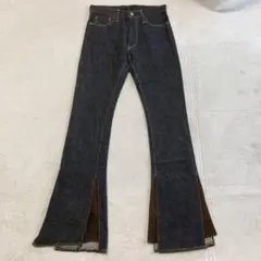 《希少》SKULL JEANS / 5508XX フレア 切替 y2k W28のサムネイル