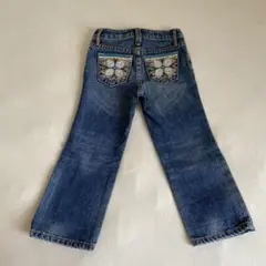 ⭐︎GapKids⭐︎ストレートデニムパンツ♪刺繍入り・ダメージ加工・ギャップキッズ