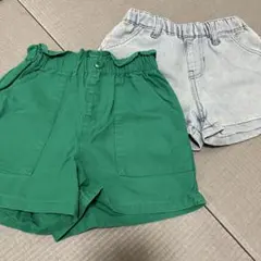 デニム　ショートパンツセット　2 点セット　まとめ売り