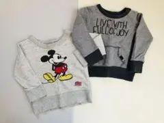エフオーキッズ　トップス　まとめ売り　80　90　トレーナー　ミッキー