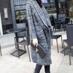 スヌード付きロングコート