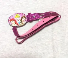 Disney ディズニー キッズ ベルト ピンク ラメ