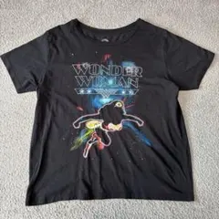 古着　ワンダーウーマン DCコミックス　ブラック 半袖　レディースTシャツ