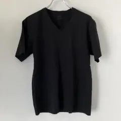 UNIQLO AIRism コットン Vネック Tシャツ Mサイズ 黒